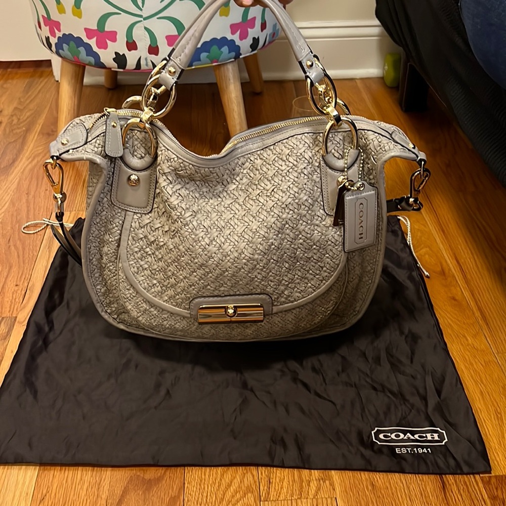 Coach Kristin Large Woven Leather